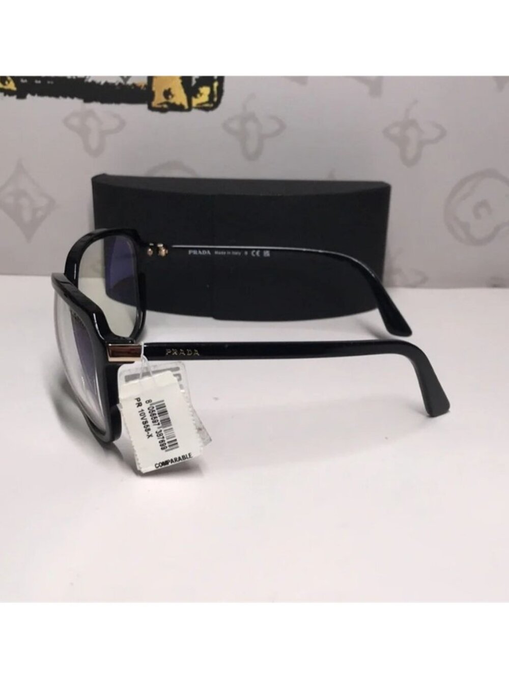 New Authentic Prada SPR 10V 1AB-09H Women’s Fashion Glasses – Black - Picture 10 of 14